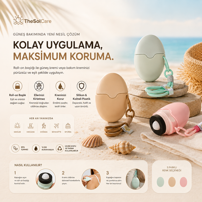 𝗧𝗵𝗲𝗦𝗼𝗹𝗰𝗮𝗿𝗲™ Taşınabilir Krem Dağıtıcı Roller